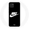 Image de Coque - Nike - Samsung Galaxy A03 - Silicone - Souple - Logo Blanc sur Noir