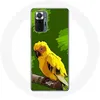 Image de Coque pour Xiaomi Redmi Note 10 Pro Oiseaux de Perruches jaune Fond Vert