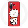 Image de Coque pour Samsung Galaxy S20 FE BTS Bangtan Garçons BT21 RJ de Jin Fond Rouge