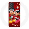 Image de Coque de protection - Maniacase - Samsung Galaxy A33 5G - Mickey Mouse et Minnie Mouse - Noël - Souple