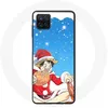 Image de Coque - One Piece - Samsung Galaxy A12 - Souple - Noir - Anime Luffy Noël 2023