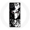 Image de Coque pour Samsung Galaxy A21s - Anime Manga - Noir et Blanc - Souple - Protection et Décoration