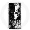 Image de Coque pour Samsung Galaxy S20 Ultra Sangoku Naruto Luffy one piece Dragon Ball Z fond noir et blanc anime manga - Maniacase
