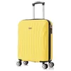 Image de RAYKONG Valise cabine ABS 55x40x20cm (44L) Petites valises de voyage légères 20 pouces - (RK03 Jaune)