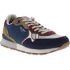 Image de Pepe Jeans - Baskets Pepe Jeans Brit Back M En Cuir Bleu Marine Et à Lacets - Bleu Foncé 43