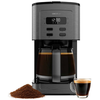 Image de Cecotec Cafetière Filtre Numérique - 12 Tasses - Coffee 66 Time. 800w, Finitions Acier Inoxydable, Intensificateur D'arô