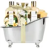 Image de Coffret de Bain - Luxetique - Parfum de Vanille - 8 Pièces - Cadeau Anniversaire - Bien-être Femme