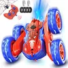 Image de Voiture télécommandée enfant - Camion cascadeuse - Rotations 360° - Pulvérisation colorée - 24 GHz