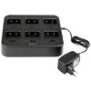 Image de Retevis RTC21 Chargeur Talkie Walkie Chargeur à Six Emplacements pour Talkie Walkie RT24 RT21 (Noir)