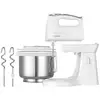 Image de Batteur fouet electrique a main avec bol rotatif - sencor - shm6206ss - 500w - argent