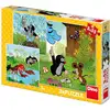 Image de Dino Puzzle La Petite Taupe - 3x55 Pièces - Jeu Éducatif Enfant