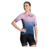 Image de Maillot de cycliste demi-bras à manches courtes Kilpi RITAEL-W pour femme - Rose - Vélo sur route - Respirant