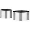 Image de Moules pour façonner des plats - TESCOMA - 2 pcs Grandchef - Inox - Diamètres 7.5 cm et 10.5 cm - Hauteur 5 cm