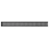 Image de Grille pour caniveau de sol intérieur - ALCA PLAST - APZ1BLACK - Noir mat - Acier inox AISI 304 - 550 mm