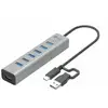 Image de I-tec Usb-c/usb-a Charging Metal Hub 7 Port