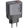 Image de Chargeur Mural Gan Usb + Usb-c 45w Microgrid Gris Foncé Tactical