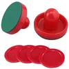 Image de Ensemble de poussoirs de hockey sur air accessoires de remplacement pour jeu de table à domicile lot de 2 palets de gardien de but
