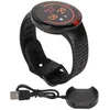 Image de Montre connectée E3 de 128 pouce avec écran tactile couleur IPS rond et étanche montre de fitness et dexercice noire