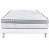 Image de LUXURY LITERIE - Ensemble matelas + sommier - RELAXATION - 160 x 200 cm - Tapissier - Ferme - Face été/hiver