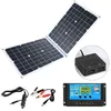 Image de 50W Panneau Solaire Pliable avec Contrôleur Chargeur Solaire Portable avec 2 Ports USB pour iPhone iPad Huawei