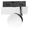 Image de Spot LED - Patara-2 - 1x4W - Chrome - Verre dépoli - Éclairage chaleureux