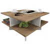 Image de Table Basse Design Scandinave Hamton - L. 60 X H. 31 Cm - Marron Noix