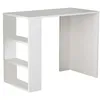Image de Toilinux - Bureau avec 3 niches de rangement - Blanc