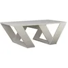 Image de Table basse AZIO - BOBOCHIC - Blanc - Moderne - Rangements Fonctionnel