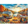 Image de Puzzle 1000 pièces : Camp de Vosvos au Coucher de Soleil
