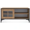 Image de Meuble Tv 1 Porte Coulissante Bois Clair Riko 100cm