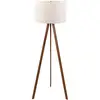 Image de Lampadaire en mdf et pvc floor ecru et marron