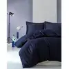 Image de Parure de lit - housse de couette 220 x 240 + 2 taies d'oreiller 60 x 60 - satiné coton - bleu MEN8681875218176