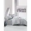 Image de Parure de lit - housse de couette 220 x 240 + 2 taies d'oreiller 60 x 60 - satiné coton - gris MEN8681875218565