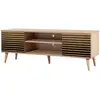 Image de Meuble Tv En Bois Clair Dégradé Avec Niche Kiza 220
