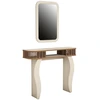 Image de Ensemble Console Fixe Bois Crème Et Marron Avec Miroir Dolly 105cm