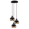 Image de Suspension En MÃ©tal Ã Hauteur RÃ©glable Yildo - D. 37 X H. 25/111 Cm - Noir Et CuivrÃ© en occasion ou reconditionné