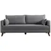 Image de Canapé convertible 3 places en tissu bella gris 825BLC1501