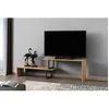 Image de Meuble Tv Design Industriel Ovit - L. 120 X H. 45 Cm - Marron