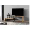 Image de Meuble tv design industriel ovit - l. 120 x h. 45 cm - marron 854KLN3008