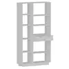 Image de Bibliothèque en bois luma - 80 x 25 x 188 cm - blanc