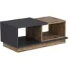 Image de Table Basse En Bois "consept" - 90 X 45 X 36 Cm - Gris Anthracite