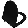 Image de Abattant WC slim fermeture frein de chute VitrA Sento noir mat