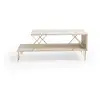 Image de Table Basse En Bois "loire" 100 X 50 X 40 Cm - Blanc