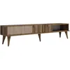 Image de Grand Meuble Tv En Bois Noyer 2 Portes Roma 180cm