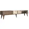Image de Meuble tv imitation marbre et effet noyer milan 845HCT3094
