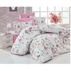 Image de Parure de lit - 1 housse de couette 220 x 240 cm + 2 taies doreiller 60 x 60 cm - 100% coton renforcé - Blanc