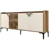 Image de Woody fashion console - 100% mélaminé noyer crème 845HCT5312
