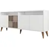Image de Buffet En Bois Blanc 4 Portes Roma 180cm