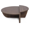 Image de Table Basse En Bois 2 Niveaux Modulables Podila 90cm-marron Foncé
