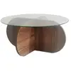 Image de Table basse en verre bubble noyer 552NOS2240